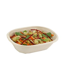 Pulp Oval Bowl 620Ml 50/Pkt (6) Sabert