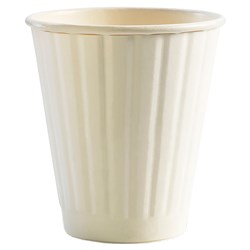 BioCup Double Wall Coffee Cup White 8oz 240ml BioPak