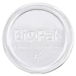 BioCane Pet Sauce Cup Lid Clear Suits 60ml BioPak