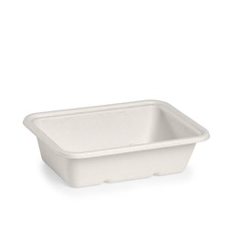 BioCane T/Away 600Ml Wht 180X124x50mm 125/Pkt (4) BioPak