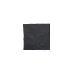 Paper Cocktail Napkins 1/4 Fold Black 240mm Essentials Collection