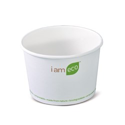 Eco Bowl 480Ml Wht I Am Eco 500/Ctn 16Oz