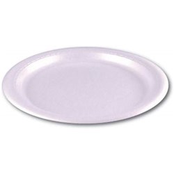 Foam Plate 180Mm White 125/Pkt (4)  Old Ctn = 8