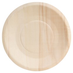 Biowood Wooden Wide Rim Round Plate 150mm 