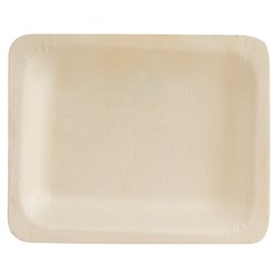 Biowood Wooden Rectangle Plate 120x90mm 
