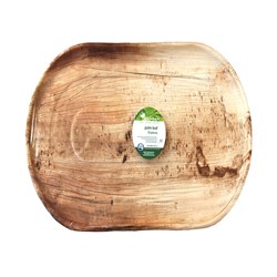 Palm Leaf Oval Platter 555x312mm Alpen