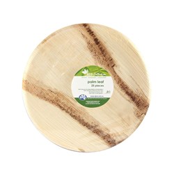 Palm Leaf Round Plate 255mm Alpen