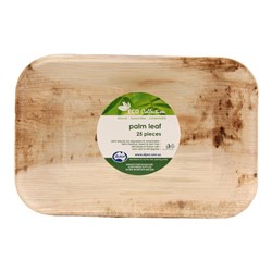 Palm Leaf Rectangle Plate 230x155mm Alpen