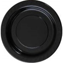 Plastic Plate Black 230mm