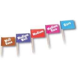 Steak Marker Flag Med Well 500/Pkt (20)