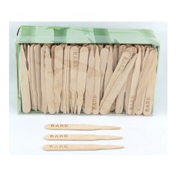 Steak Marker Wood Rare 500/Pkt (20)