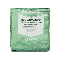 Advance Next Generation Garbage Bags Green 82L Kleaning Essentials