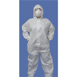 Coverall Pecb W/ Hood Wht 2Xl (25)