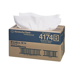 Wypall Regular Wiper White 31.5X42.5Cm 160/Ctn Brag Box