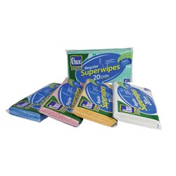 Wipes Cut Sheet 600X300mm White 20/Pkt (12) Superwipe