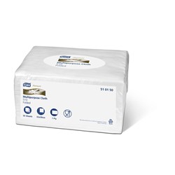 Tork Cleaning Cloth Wht Folded 55/Pktx8/Ctn  Sml Pack