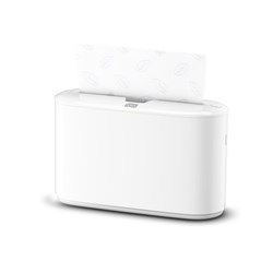 Xpress Plastic Multifold Countertop Hand Towel Dispenser White 323x116x218mm Tork