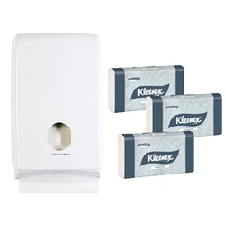 Kleenex Compact Hand Towel Starter 15Pkt & Dispenser 4441