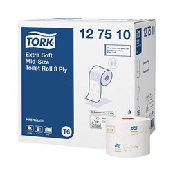 Tork Premium Toilet Roll 3Ply Compact 70Mt 27/Ctn