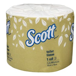 Scott 2Ply Toilet Roll 600Sheet 24/Ctn