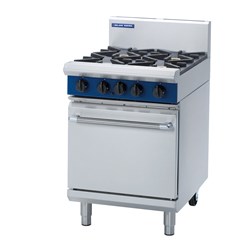 Blue Seal Evolution Range Oven & 4 Burner Cooktop Gas 600mm G504D