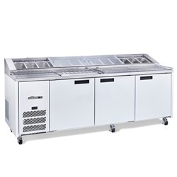 Williams 3 Door Preparation Fridge White 1070L HJ3PCBA