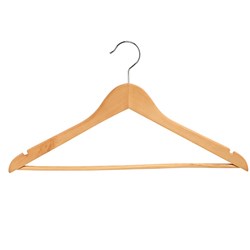 Hanger with Metal Hook Natural 440mm