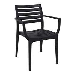 Artemis Arm Chair Black 450mm Siesta