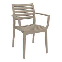 Artemis Arm Chair Taupe 450mm Siesta