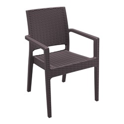 Ibiza Arm Chair Chocolate 460mm Siesta