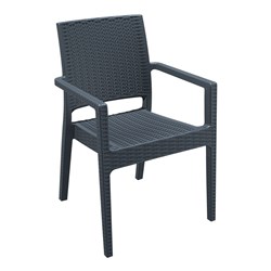 Ibiza Arm Chair Anthracite 460mm Siesta