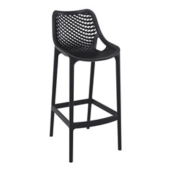 Air Bar Stool 75 Black 750mm Siesta