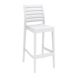 Ares Bar Stool 75 White 750mm Siesta