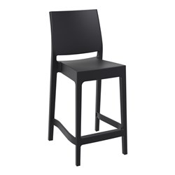 Maya Bar Stool 65 Black 650mm Siesta