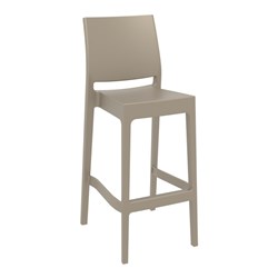 Maya Bar Stool 75 Taupe 750mm Siesta