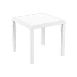 Orlando 80 Table White 800x800x750mm Siesta
