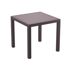 Orlando 80 Table Chocolate 800x800x750mm Siesta