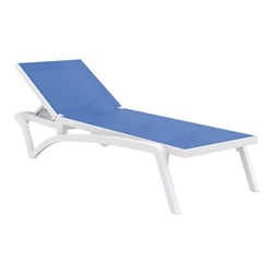 Pacific Sunlounger White/Blue