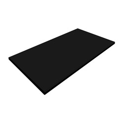 Black Tabletop Rectangular 1200x800mm Werzalit