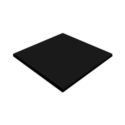 Black Tabletop Square 700mm Werzalit