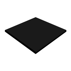 Black Tabletop Square 800mm Werzalit