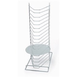 19 Slot Chrome Pizza Tray Rack 