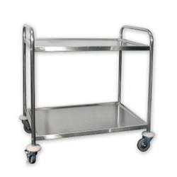 2 Tier Stainless Steel Trolley Pro.cooker
