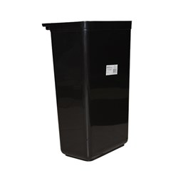 4406251 - Kleaning Essentials 3 Tier Trolley Plastic Utility Bin Black Large