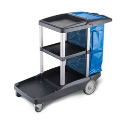 Plastic Platinum Janitors Cart Oates