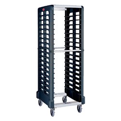 Tray Trolley End Loader 18Tier 603X473x1724mm Blk Proserve