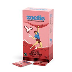 ZOETIC ENGLISH BREAKFAST ENVELOPE TEA BAGS