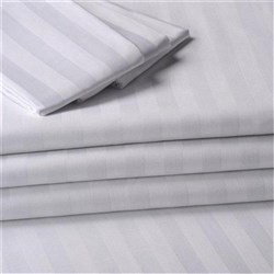 Satin Stripe Pillowcase White Choyer