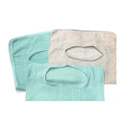 Adult Bib Cloth Trimmed Sage Lge 450Gsm 500X800mm