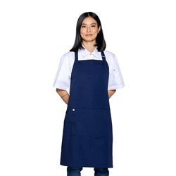 Arlo Bib Apron Blue 700x820mm Aussie Chef
